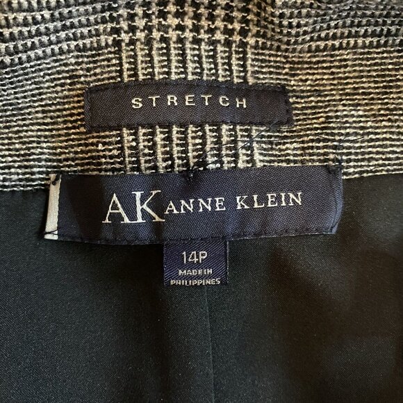 Anne Klein Skirt Women’s Size 14P Petite Grey Plaid Career Business Lined Ladies - Picture 5 of 8